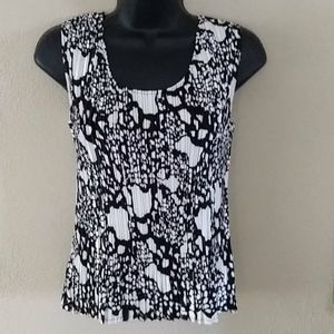 Psychedelic Pleated  Expandable Tank Top